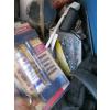 Image 4 : BIN OF MISC. BREVILLE WINE BOTTLE CHILLER, WAFFLEMAKER, LIGHTS, ETC.
