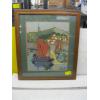 Image 1 : FRAMED NEEDLEPOINT OF SAILBOATS