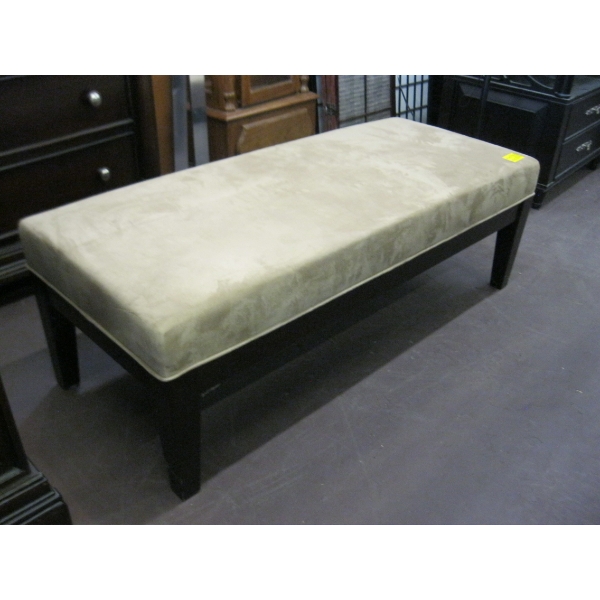 WOODEN & PADDED BENCH