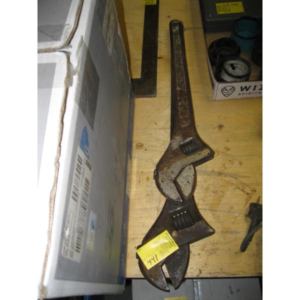 2 LG. 18" & 24" CRESCENT WRENCHES