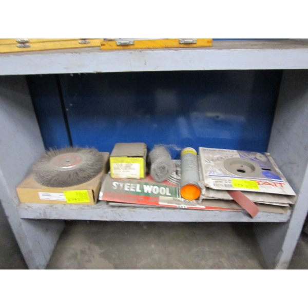 SHOP ROLL, WIRE BRUSH, STEEL WOOL, SANDPAPER, ETC.
