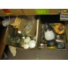 Image 1 : 2 BOXES OF MISC. DECANTER, DECORATIONS, ETC.