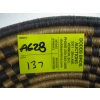 Image 3 : WOVEN BASKET W/DECORATIVE PATTERN