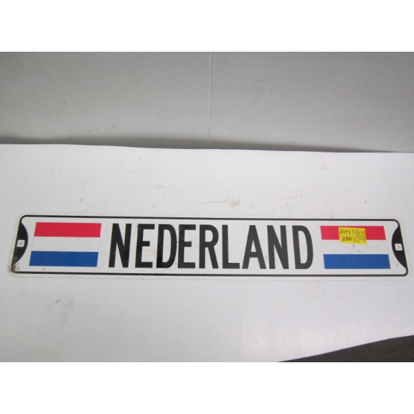 NETHERLAND METAL SIGN