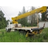 Image 9 : 1990 WHITE FLATBED TRUCK W/CRANE VIN# 4V2JCBMDXLR807322