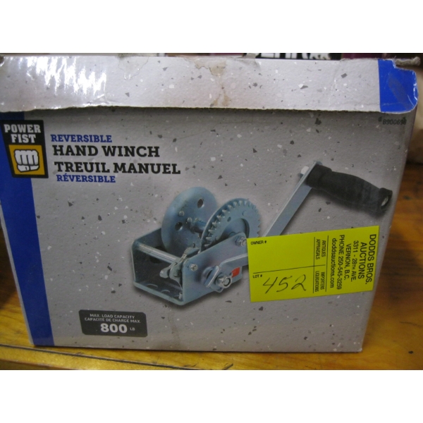 NEW HAND WINCH