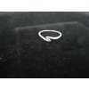 Image 3 : LADIES 10KT WHITE GOLD RING W/1 SMALL DIAMOND, SZ 7