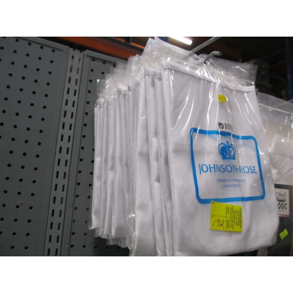 LG. LOT OF WHITE JOHNSON ROSE WHITE APRONS
