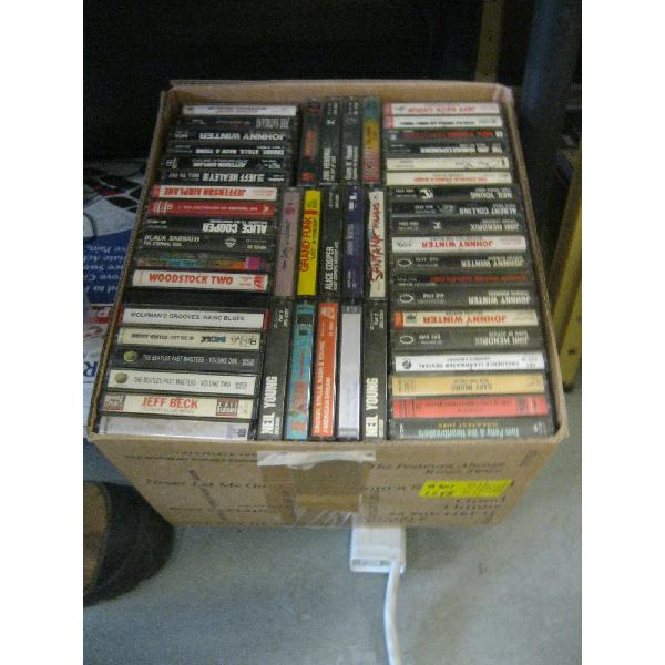 BOX OF CASSETTE TAPES