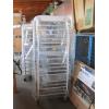 Image 1 : ROLLING PAN RACK W/PANS & PLASTIC COVER