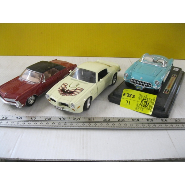 3 DIECAST CARS