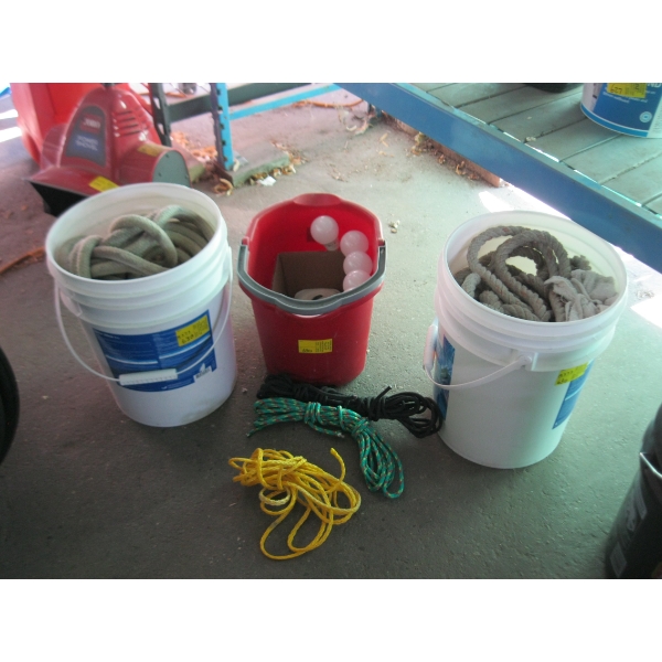 3 BUCKETS OF ROPE
