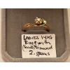 Image 1 : LADIES 14KT RING W/SM. DIAMONDS, 2G, SZ 7 1/4