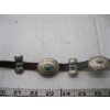 Image 2 : LADIES SILVER & TURQUOISE NAVAJO LEATHER BELT