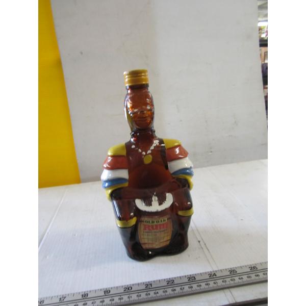 1970s OAK RUM LIMBO DRUMMER