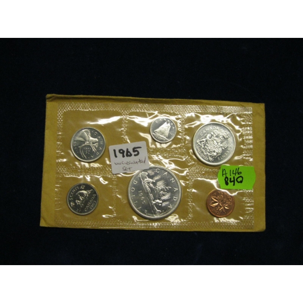 1965 CDN UNCIRCULATED COIN SET