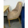 Image 2 : RED TINGE WOOD FRAMED DINING CHAIR