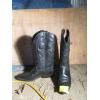 Image 1 : PAIR OF SZ 7.5 BLACK COWBOY BOOTS