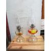 Image 1 : 2 OIL LANTERNS W/CHIMNEYS