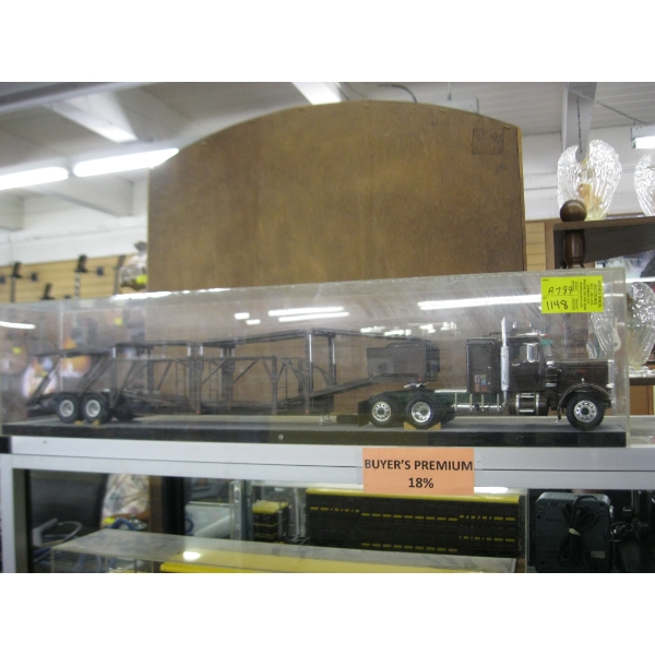 CASED COVERED PETERBILT CAR HAULER TRUCK