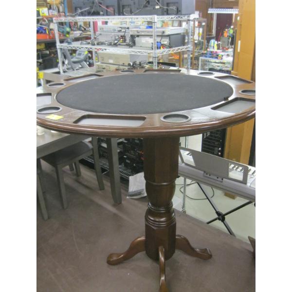 TALL GAMES TABLE - PLACES FOR CARDS/DRINKS