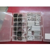 Image 4 : 5 CONTAINERS OF ASST. PINS, SPRINGS, RINGS, ETC.