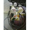 Image 3 : OXYGEN & ACETYLENE TANKS ON CART W/GAUGES & HOSE