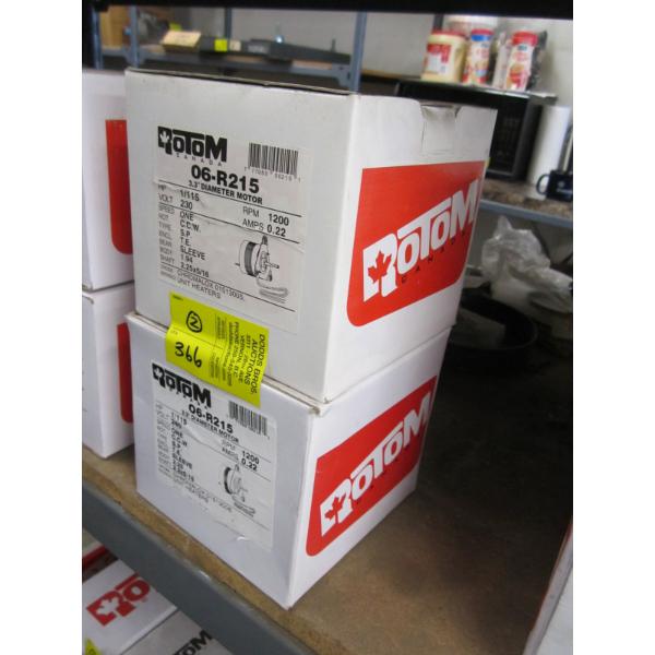 2 ROTOM MOTORS - 1 - 240V, 1 - 230V