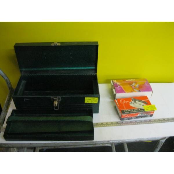 GREEN TOOLBOX, TRAVEL IRON & WEIGHT WRISTBANDS