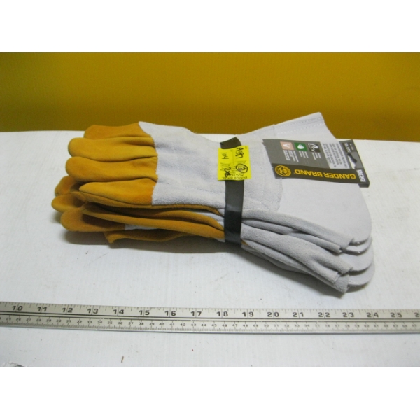 3 PAIR OF SZ XL LEATHER WELDING GLOVES