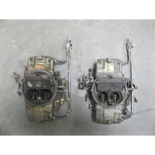 2 HOLLY CARBURETORS - 650 RACE DOUBLE PUMPERS STANDARD SECONDARYS