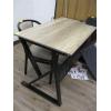 Image 1 : SM. WOOD TOP METAL LEG DESK UNIT