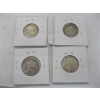 Image 2 : 4 CDN SILVER QUARTERS - 1919, 1956, 1958, 1967