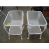 Image 1 : PAIR OF WROUGHT IRON RECTANGULAR ENDTABLES