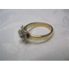 Image 4 : LADIES 10KT FLOWER DESIGN DIAMOND RING, 2.2G, SZ 3