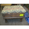 Image 1 : ANTIQUE PADDED SEWING STOOL