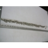 Image 4 : MOTHER OF PEARL W/18KT GOLD FILLED CHAIN & SILVER COLORED CHAIN BELT