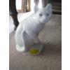 Image 1 : CERAMIC WHITE CAT FIGURINE