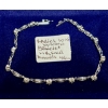 Image 1 : LADIES 10KT WHITE GOLD BRACELET W/SM. DIAMONDS, 4G
