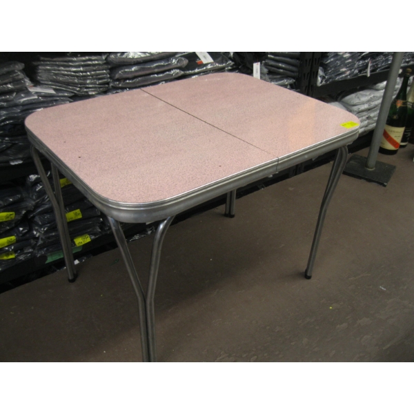 PINK CHROME 1950s DINETTE TABLE