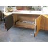 Image 2 : WOOD, GLASS & MARBLE LOOK SIDEBOARD