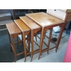 Image 3 : 4 PIECE INLAID NESTING TABLE SET