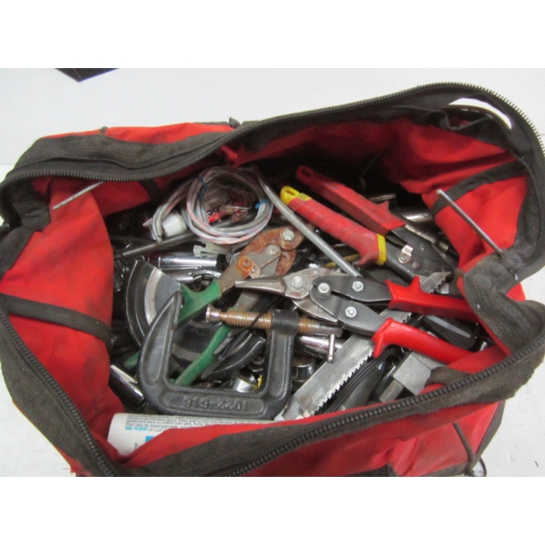 MILWAUKEE TOOL BAG W/MISC. TOOLS