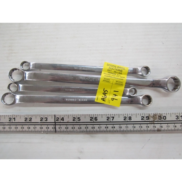 4 SNAP ON BOX END WRENCHES