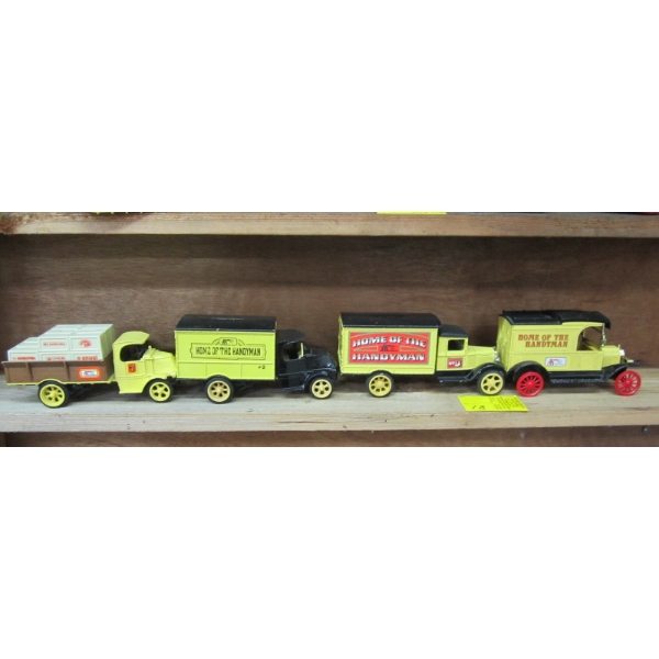 4 HOME HARDWARE DIECAST BANKS
