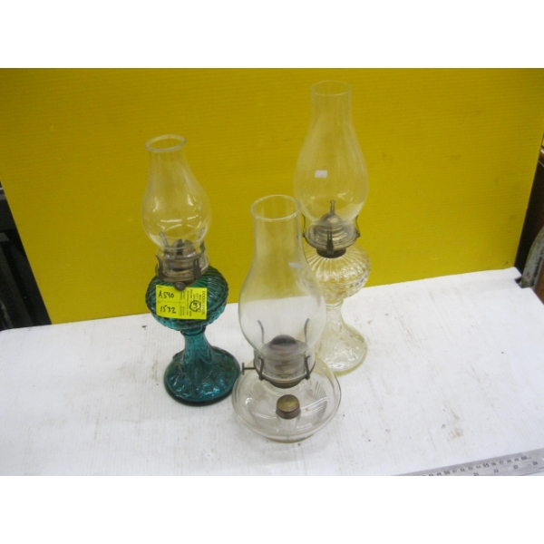 3 OIL LAMPS
