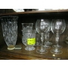 Image 1 : CRYSTAL WINEGLASSES, CRYSTAL VASES, ETC.