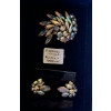Image 1 : PAIR OF SHERMAN (STAMPED) EARRINGS & BROACH