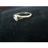 Image 4 : LADIES 10KT RING W/HEART & 1 DIAMOND, SZ 6