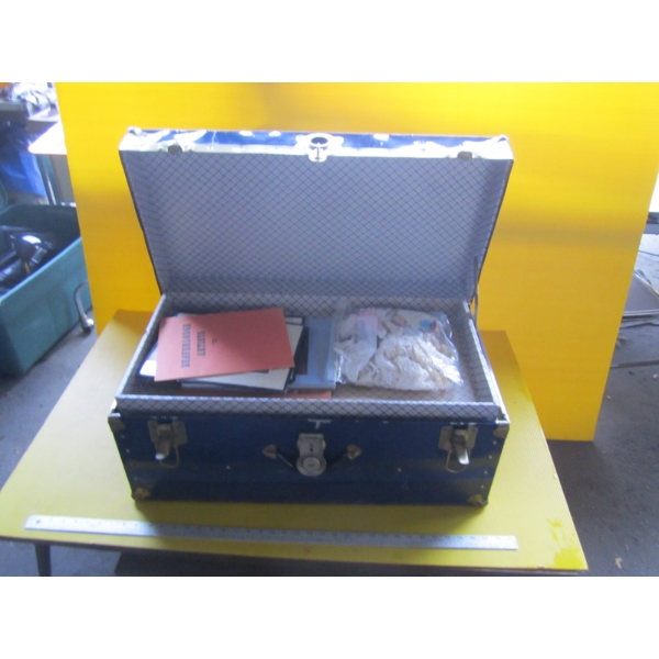 SM. METAL BOUND TRUNK